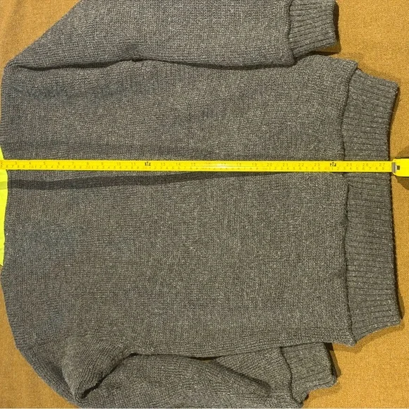 Vintage 80s Eatons North Country Wool Anorak Sweater Medium Neon Gorpcore - Picture 6 of 6